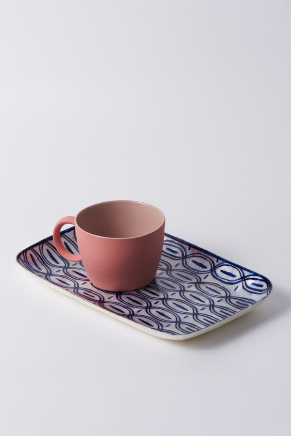 ATLANTIC BLUE IKAT TRAY