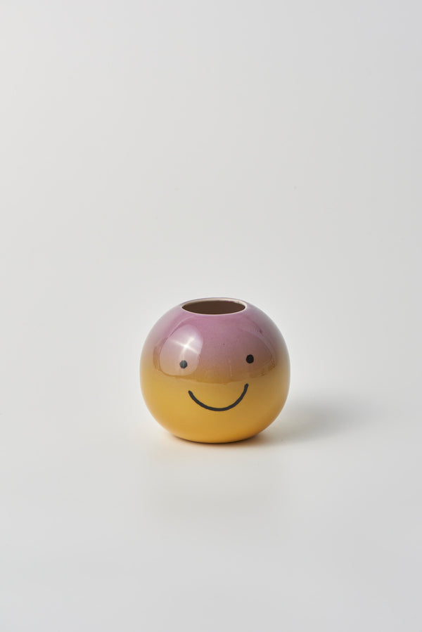 SMILEY VASE VIOLET