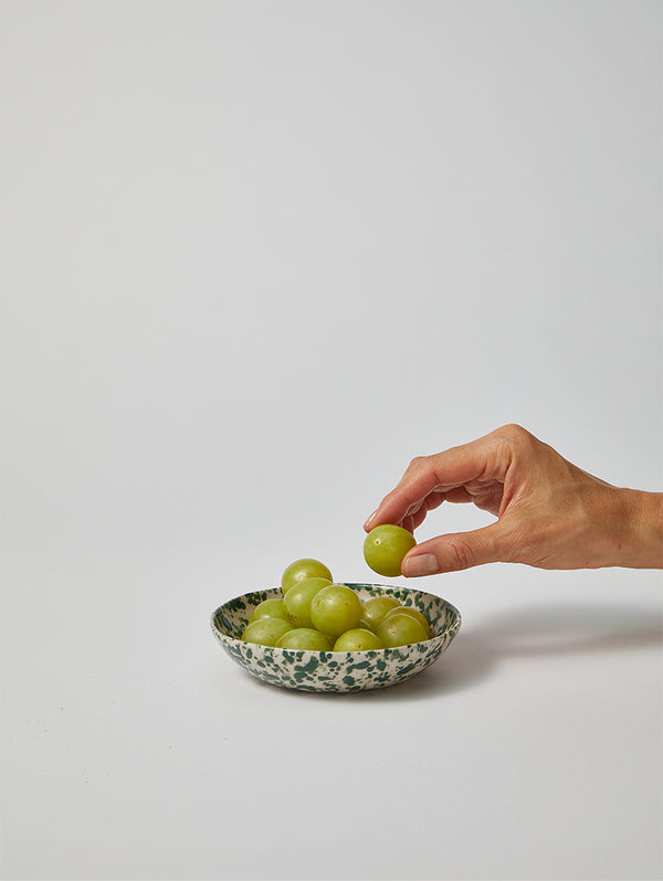 PINCHOS GREEN SPLATTER BOWL