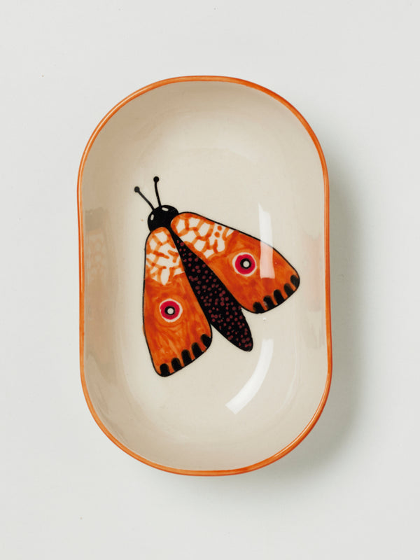 MOTH PARTY DISH ORANGE