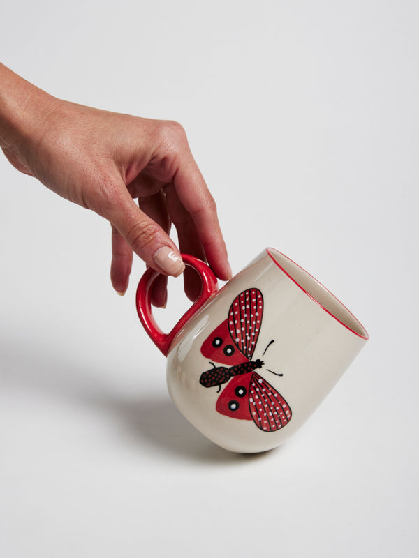 MOTH PARTY MUG ROSE