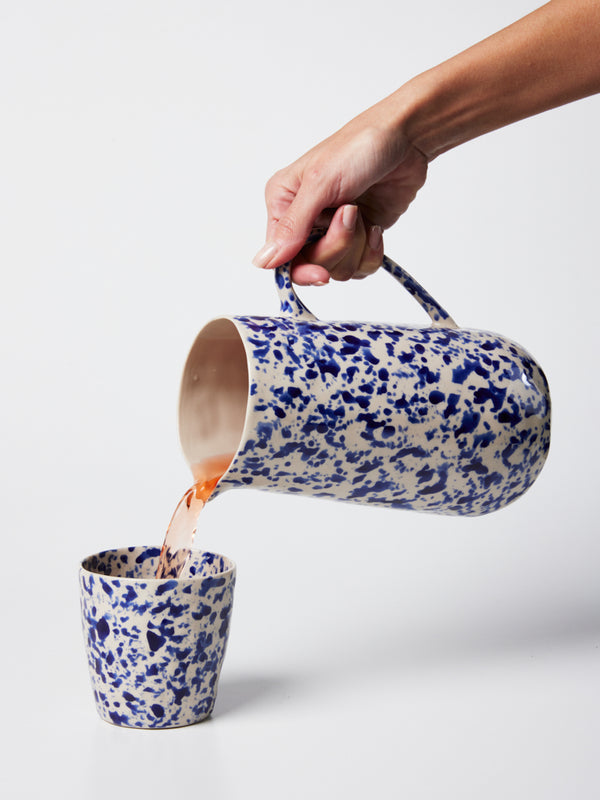 SPLATTER JUG BLUE