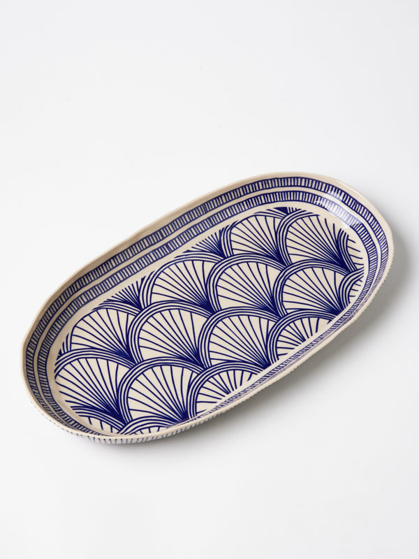 CARAVAN LARGE PLATTER INDIGO