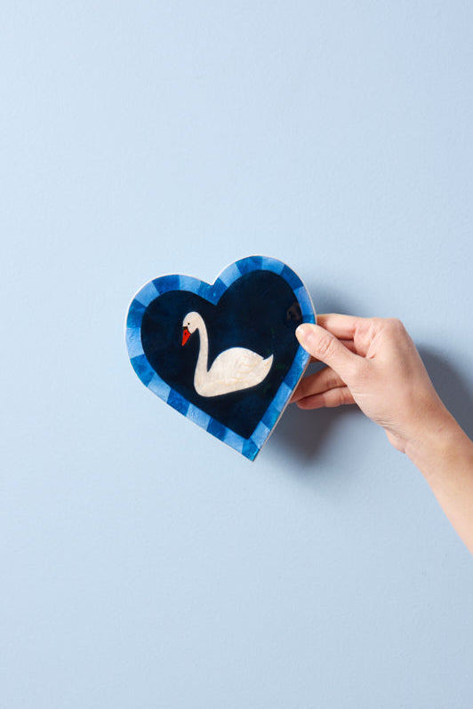 PATCH WALL ART SWAN
